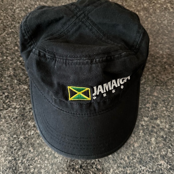 Black Jamaica Embroidered Cap - Picture 2 of 6